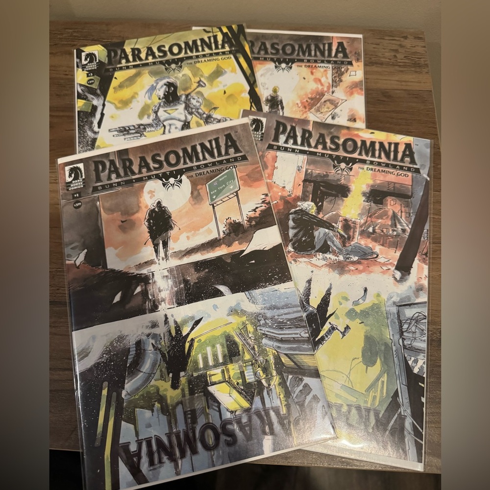 Parasomnia the dreaming god comic series - full set